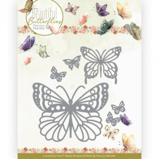 (PM10255)Dies - Precious Marieke - Beautiful Butterflies - Butterflies