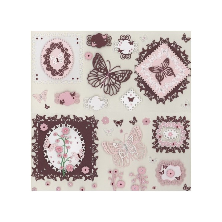 (PM10255)Dies - Precious Marieke - Beautiful Butterflies - Butterflies