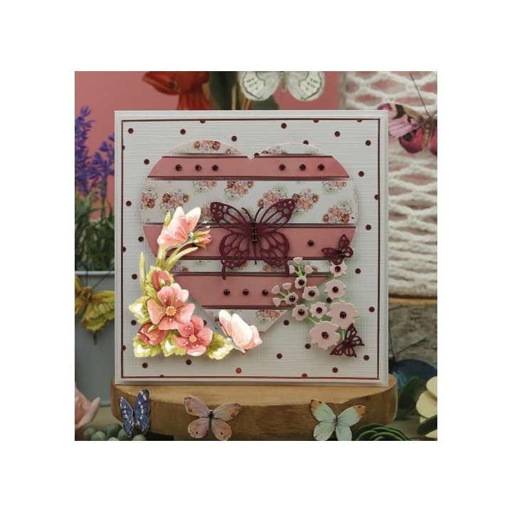(PM10255)Dies - Precious Marieke - Beautiful Butterflies - Butterflies