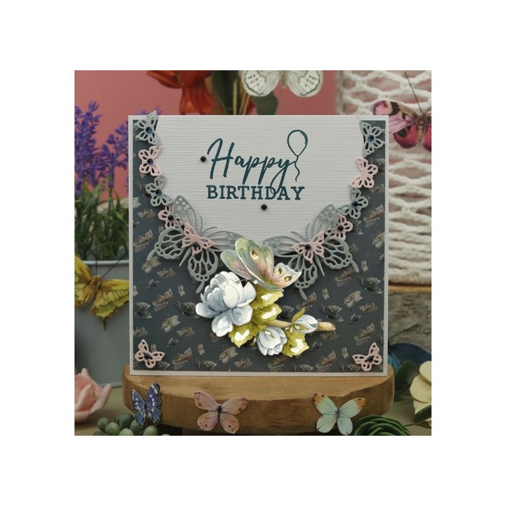 (PM10255)Dies - Precious Marieke - Beautiful Butterflies - Butterflies