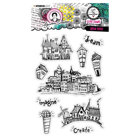(ABM-SI-STAMP474)Studio light clear stamp Dream house Signature Collection nr.474