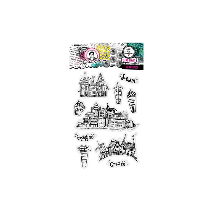 (ABM-SI-STAMP474)Studio light clear stamp Dream house Signature Collection nr.474