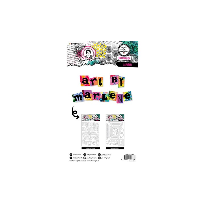 (ABM-SI-CD548)Studio Light Cutting Die Alphabet Signature Collection nr.548