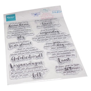 (CS1136)Clear stamp Lang zal je leven