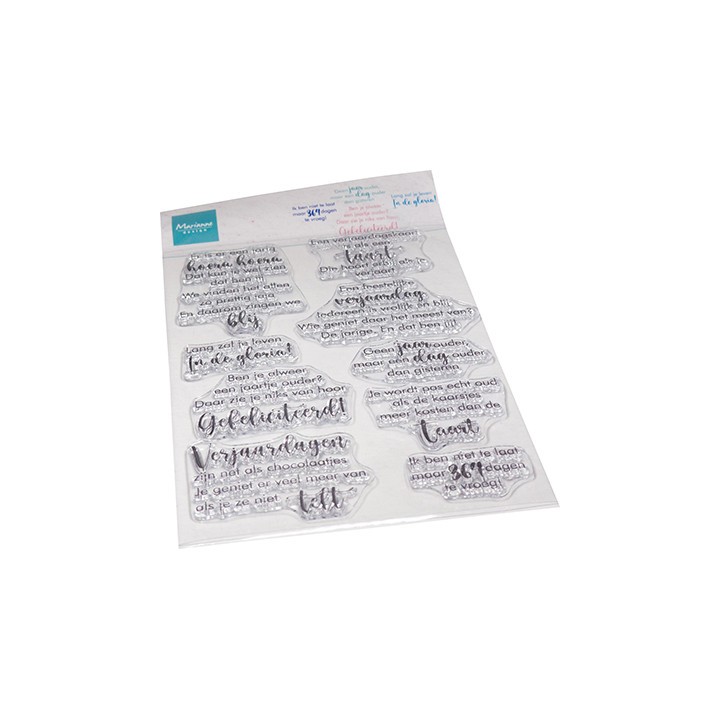 (CS1136)Clear stamp Lang zal je leven