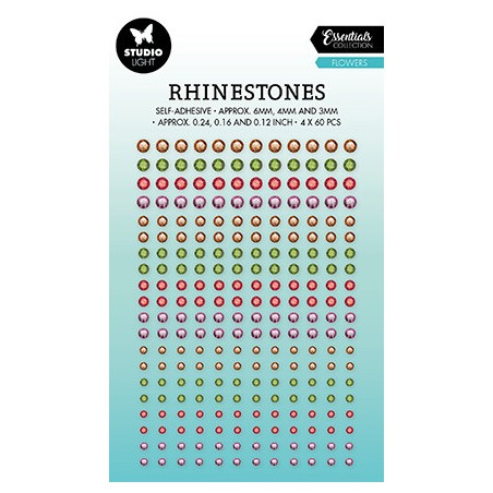 (SL-ES-RS02)Studio Light Rhinestones Flowers Essentials nr.02
