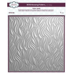 (EF3D-062)Creative Expressions Sue Wilson 3D Embossing Folder 8x8 Inch Tidal Sand