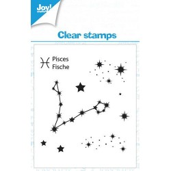 (006410/0566)Joy! Crafts Clearstamp 7x7 cm - Pisces KreativDsein Design