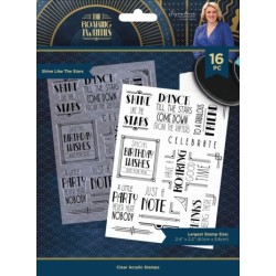 (S-TRT-CA-ST-SLTS)Crafter's Companion The Roaring Twenties Clear Stamp Shine Like the Stars