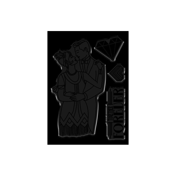 (S-TRT-CA-ST-TOFO)Crafter's Companion The Roaring Twenties Clear Stamp Together Forever