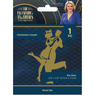 (S-TRT-MD-CHCO)Crafter's Companion The Roaring Twenties Metal Die Charleston Couple