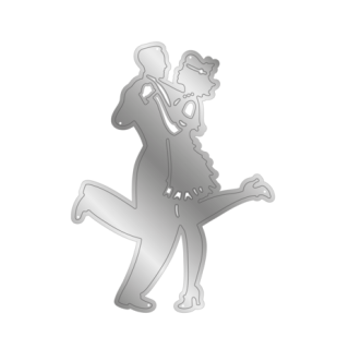 (S-TRT-MD-CHCO)Crafter's Companion The Roaring Twenties Metal Die Charleston Couple
