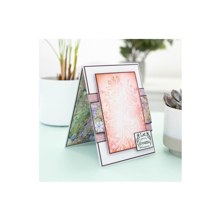 (NG-WILD-EF4-WOWI)Crafter's Companion Wildflower 2D Embossing Folder Wonderful Wildflowers