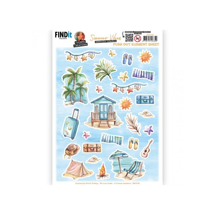 (SB10738)Push Out - Yvonne Creations - Summer Vibes - Small Elements B