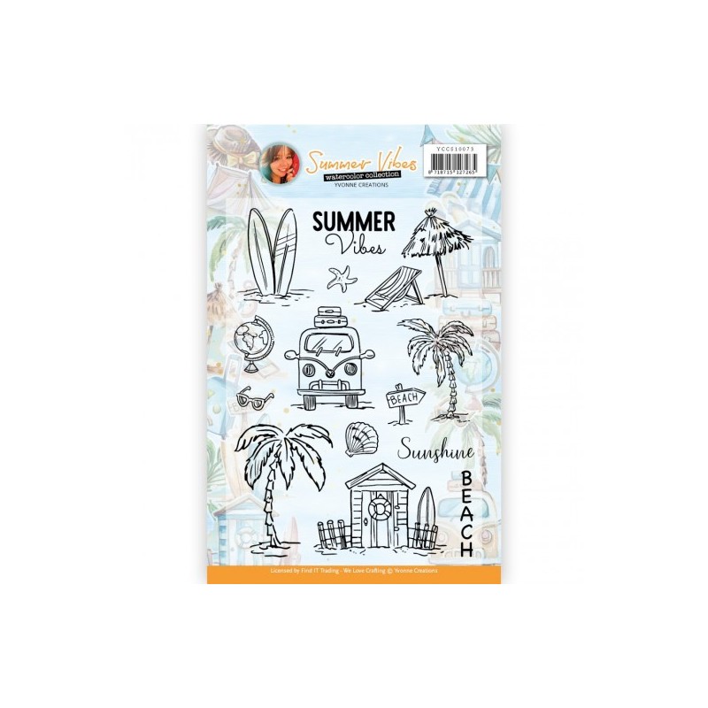 (YCCS10073)Clear Stamps - Yvonne Creations - Summer Vibes