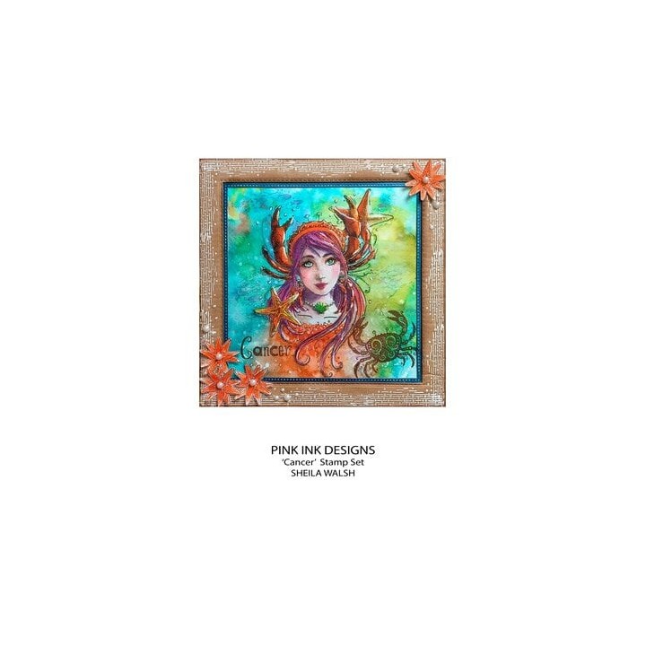(PI220)Pink Ink Designs Cancer "The Psychic" A5 Clear Stamps