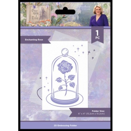 (S-OUAT-EF4-ENRO)Crafter's Companion Once Upon a Time Embossing Folder Enchanting Rose