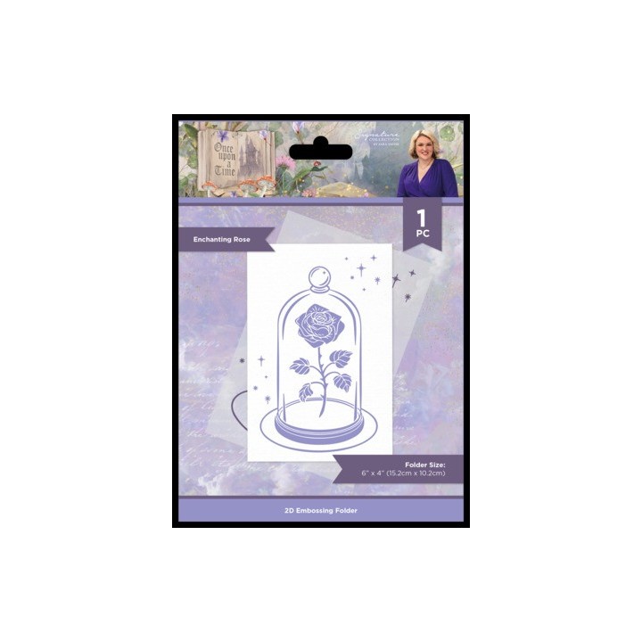 (S-OUAT-EF4-ENRO)Crafter's Companion Once Upon a Time Embossing Folder Enchanting Rose