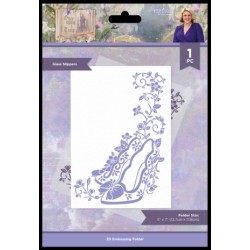 (S-OUAT-EF5-GLSL)Crafter's Companion Once Upon a Time Embossing Folder Glass Slippers