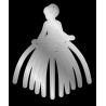 (S-OUAT-EF5-GLSL)Crafter's Companion Once Upon a Time Metal Die Princess Silhouette