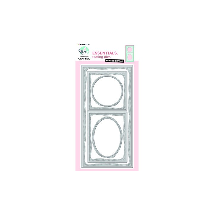 (CCL-ES-CD544)Studio Light SL Cutting Die titched slimline Essentials nr.544