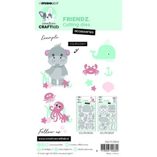 (CCL-ES-CD546)Studio Light SL Cutting Die Sea Accessoires Friendz nr.546