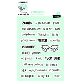 (CCL-FR-STAMP470)Studio light Clear stamp Zomer Friendz nr.470