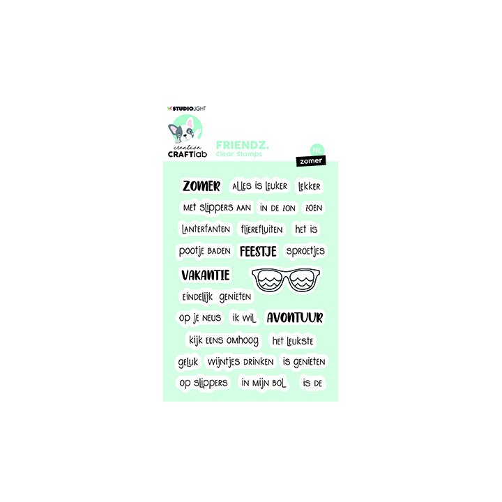 (CCL-FR-STAMP470)Studio light Clear stamp Zomer Friendz nr.470