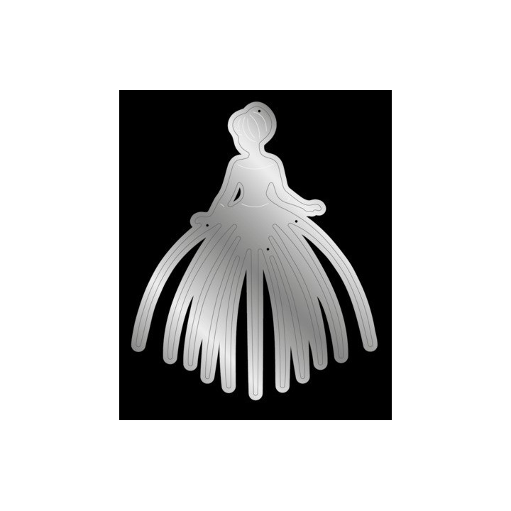 (S-OUAT-MD-PRSIL)Crafter's Companion Once Upon a Time Metal Die Princess Silhouette