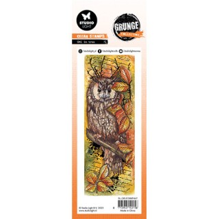 (SL-GR-STAMP447)Studio Light SL Clear Stamp Owl in tree Grunge collection nr.447