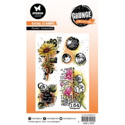 (SL-GR-STAMP452)Studio Light SL Clear Stamp Flower elements Grunge collection nr.452