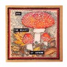 (SL-GR-STAMP453)Studio Light SL Clear Stamp Forrest Mushrooms Grunge collection nr.453