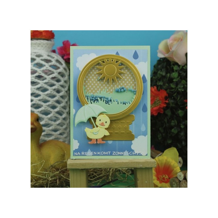 (DBAD10031)Designed by Anna - Mix and Match Cutting Dies - Globe Sun