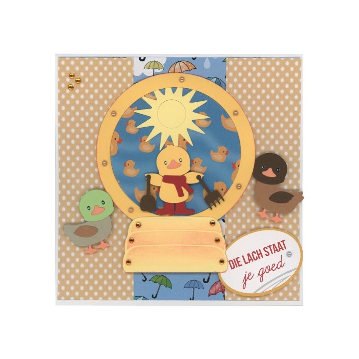 (DBAD10031)Designed by Anna - Mix and Match Cutting Dies - Globe Sun