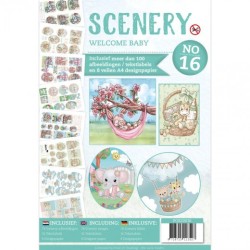 (POS10016)Push Out book Scenery 16 - Welcome baby
