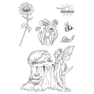 (KK0015)Katkin Krafts Summer Fairy A5 Clear Stamp Set