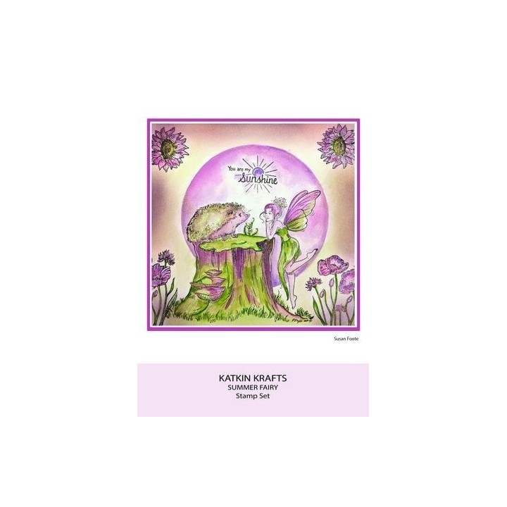 (KK0015)Katkin Krafts Summer Fairy A5 Clear Stamp Set