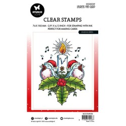 (BL-ES-STAMP484)Studio light BL Clear stamp Singing birds By Laurens nr.484