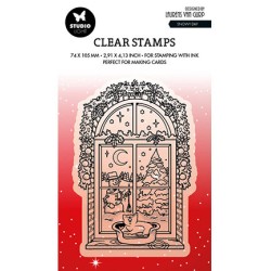 (BL-ES-STAMP486)Studio light BL Clear stamp Snowy day By Laurens nr.486