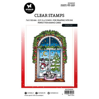 (BL-ES-STAMP486)Studio light BL Clear stamp Snowy day By Laurens nr.486