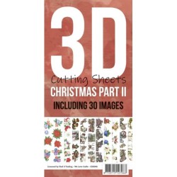 (CDK008)3D Cutting Sheets - Cards Deco - Christmas part ll