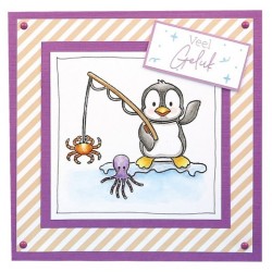 (DBACS10001)Designed By Anna - Mix And Match Clear Stamps - Patrick Penguin