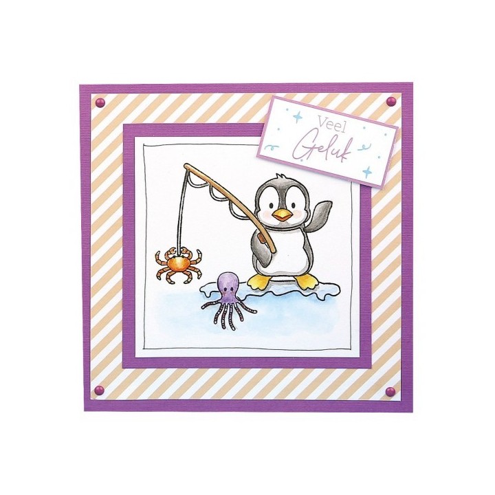 (DBACS10001)Designed By Anna - Mix And Match Clear Stamps - Patrick Penguin