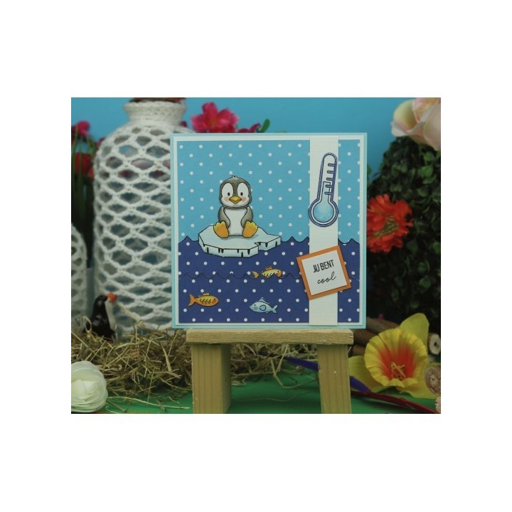 (DBACS10001)Designed By Anna - Mix And Match Clear Stamps - Patrick Penguin