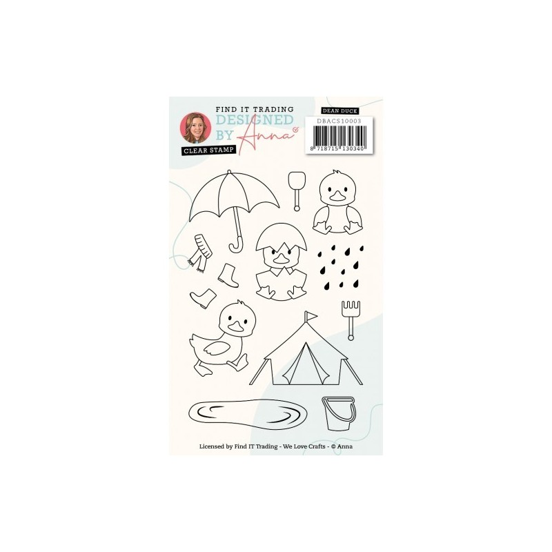 (DBACS10003)Designed by Anna - Mix and Match Clear Stamps - Dean Duck