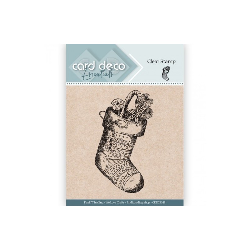 (CDECS143)Card Deco Essentials - Clear Stamp - Stocking