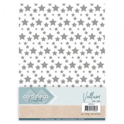 (CDEVE002)Card Deco Essentials - Vellum - Stars Silver