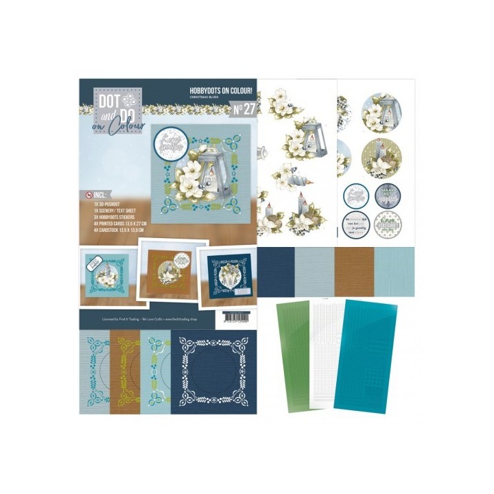 (DODOOC10027)Dot and Do on Colour 27 - Precious Marieke - Christmas Blues