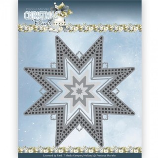 (PM10257)Dies - Precious Marieke - Christmas Blues - Christmas Star