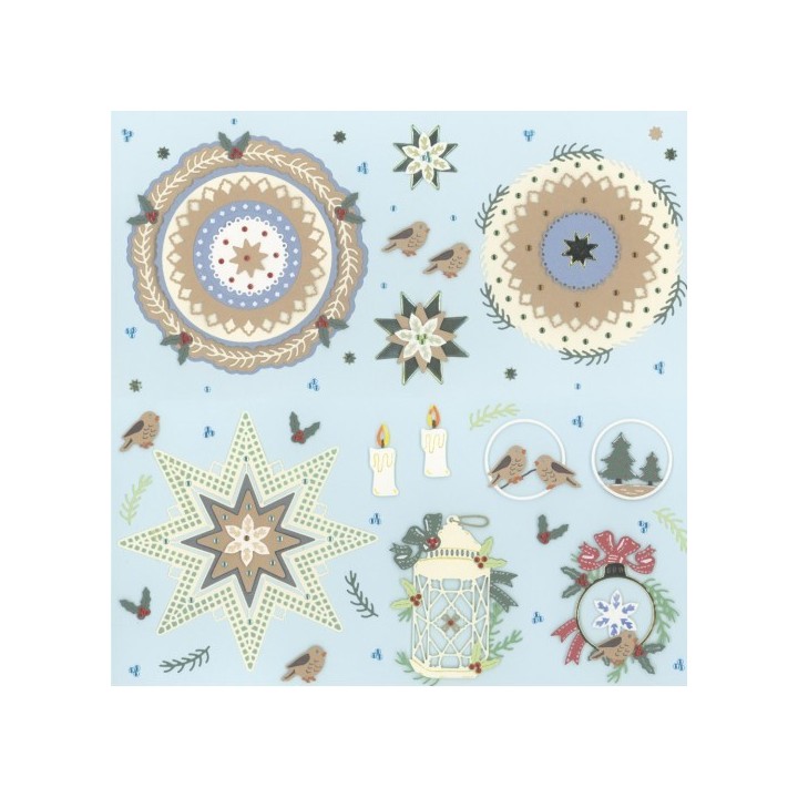 (PM10257)Dies - Precious Marieke - Christmas Blues - Christmas Star